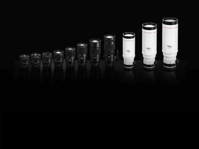 Range of compatible camera lenses and telescopes