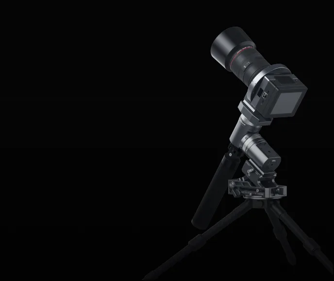 ArcBlue C42 mounted on a compact tripod