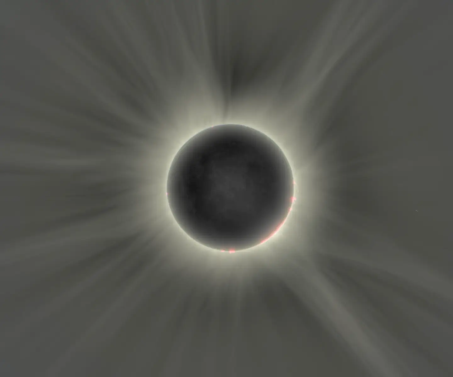 ArcBlue C42 HDR solar eclipse image preserving corona and shadow detail