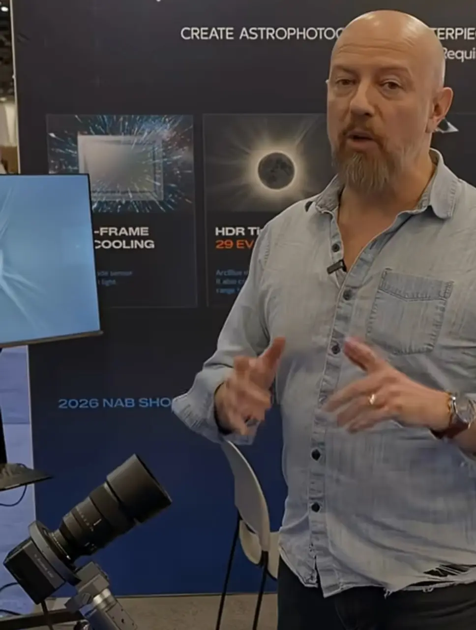 PhotoJoseph presenting the ArcBlue C42 at NAB Show