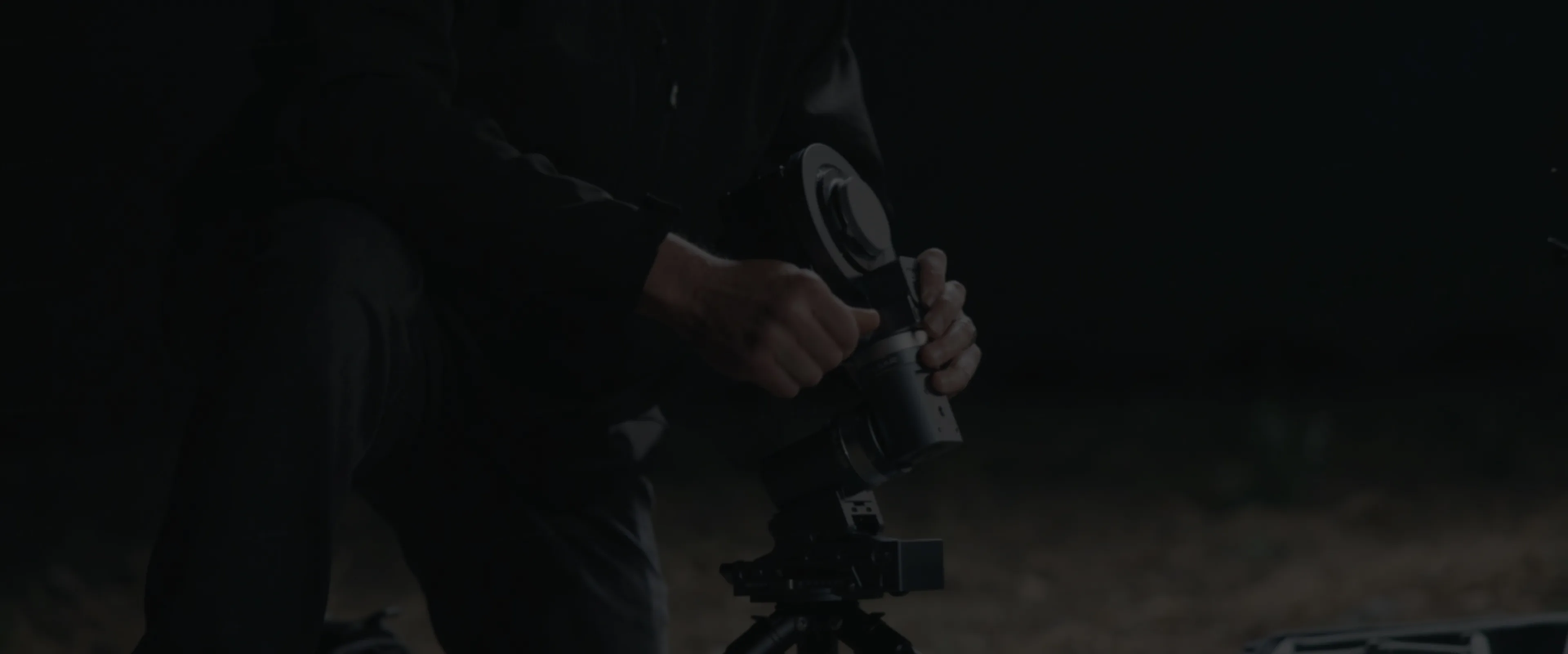 ArcBlue C42 field setup at night