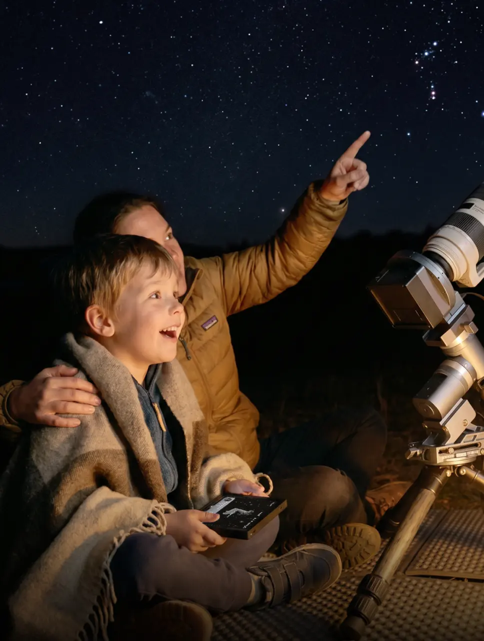 Education and family stargazing session
